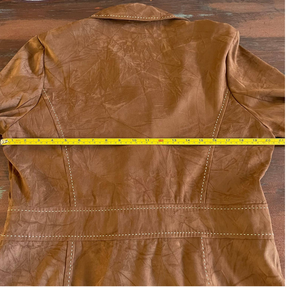 Women's Suit Skirt By Courtenay Faux Suede Sz 12 - Picture 6 of 12